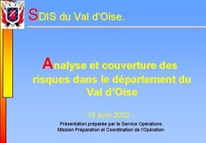 SDIS du Val dOise Analyse et couverture des