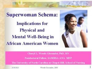 Giscombe superwoman schema questionnaire