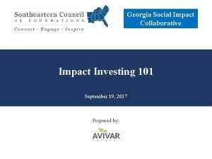 Georgia social impact collaborative