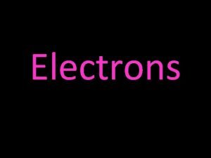 Electronic configuration of