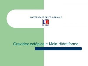 Mola hidatiforme slide