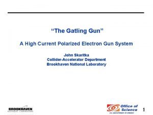 The Gatling Gun A High Current Polarized Electron