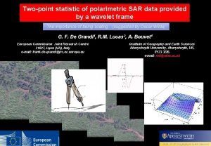 Twopoint statistic of polarimetric SAR data provided by