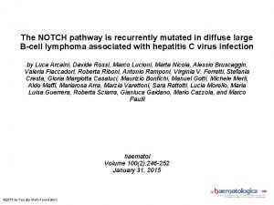 The NOTCH pathway is recurrently mutated in diffuse