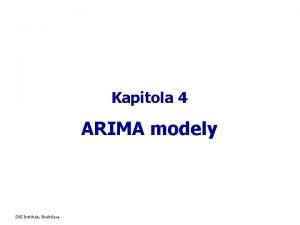 Arima modely