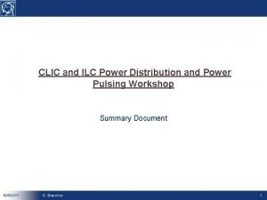 CLIC and ILC Power Distribution and Power Pulsing