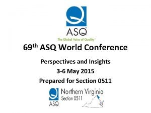 Asq world conference