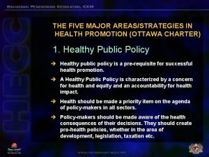 Ottawa charter 5 strategies