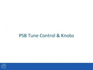 PSB Tune Control Knobs Tune Editor GUI In