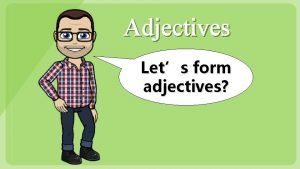 Adjective from h