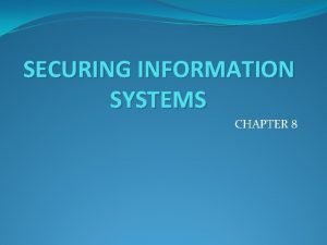 An information systems examines a firm's overall security