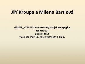 Ji Kroupa a Milena Bartlov GP 3 MPHTGP