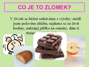 Co je to zlomek