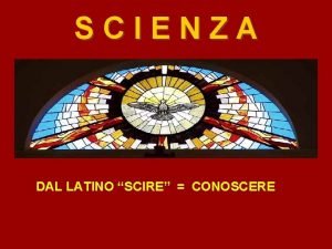 Scienza deriva dal latino