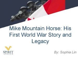 Mike mountain horse ww1