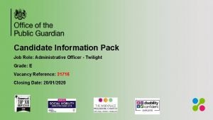 Candidate Information Pack Job Role Administrative Officer Twilight