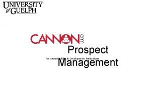 Prospect Management For Alumni Affairs Development Fundraisers UNITS