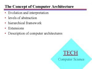Computer architecture: concepts and evolution