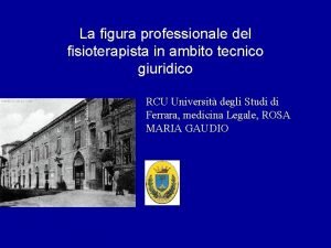 La figura professionale del fisioterapista in ambito tecnico