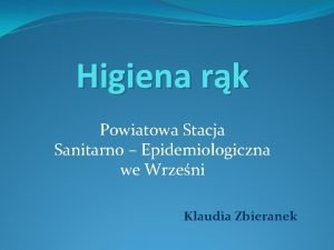 Higiena rk Powiatowa Stacja Sanitarno Epidemiologiczna we Wrzeni