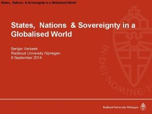 External sovereignty
