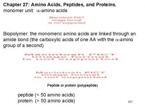 Peptides and proteins