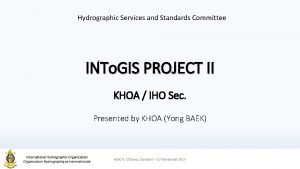 International hydrographic organisation