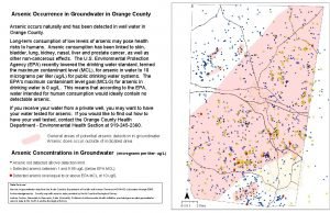 Arsenic Occurrence in Groundwater in Orange County Arsenic