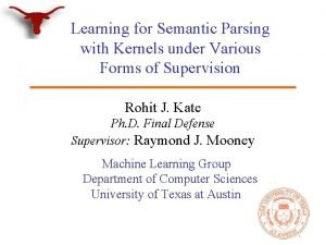 Semantic parsing