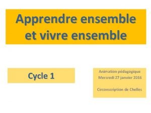 Emc vivre ensemble Emc vivre ensemble