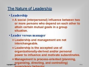 Boss centered leadership