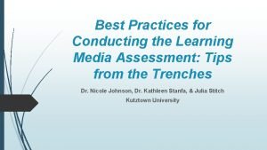 Learning media assessment