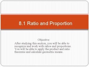 Means extremes ratio theorem