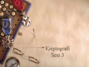 Kriptografi Sesi 3 Substitusi Abjad 1 Caesar Cipher