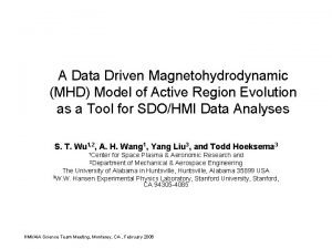 A Data Driven Magnetohydrodynamic MHD Model of Active