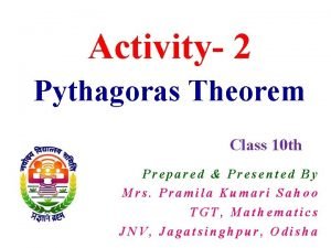 Pythagoras theorem activity