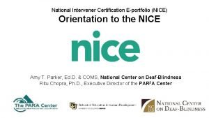 Nice certification