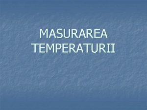 Temperatura empirica unitate de masura