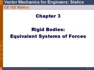 Eighth Edition Vector Mechanics for Engineers Statics CE