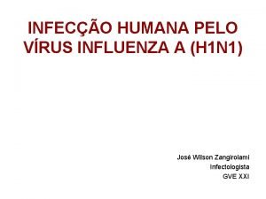 INFECO HUMANA PELO VRUS INFLUENZA A H 1