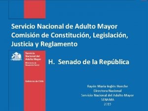 Polticas Pblicas de para el adulto mayor Servicio