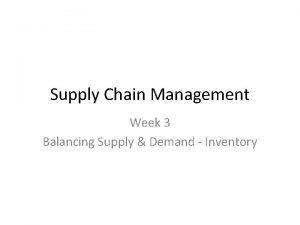 Eoq supply chain