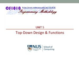 http www comp nus edu sgcs 1010 UNIT