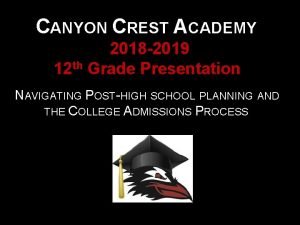 Canyon crest academy admissions
