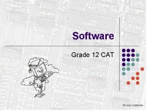 Software Grade 12 CAT Vera Castleman What is