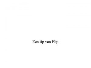 Tip van flip