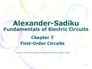 Fundamentals of electric circuits chapter 7 solutions