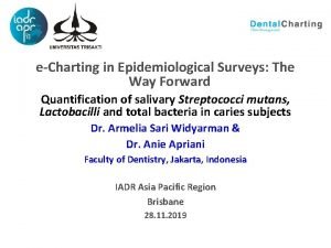 eCharting in Epidemiological Surveys The Way Forward Quantification