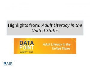 Us literacy rates