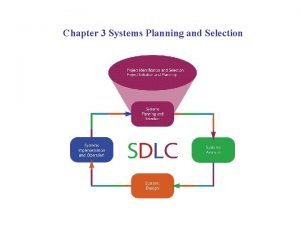 Systems planning and selection